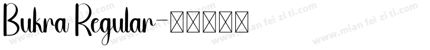 Bukra Regular字体转换